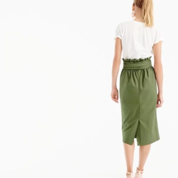 J.Crew Paper Bag Skirt in Twill 4 - Picture 3 of 4